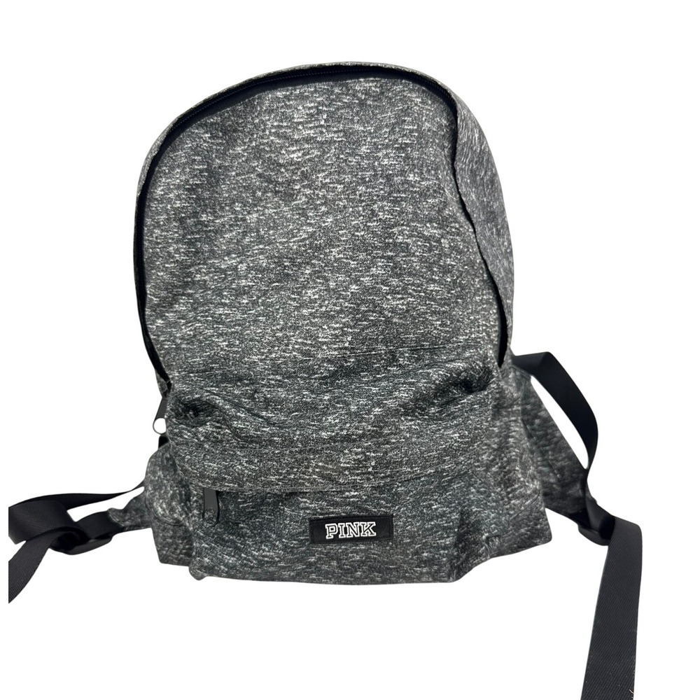 Victoria's Secret PINK Grey Marl Space Dye Mini Backpack School Bag Small